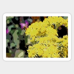 Yellow Coastal Flowers Sticker